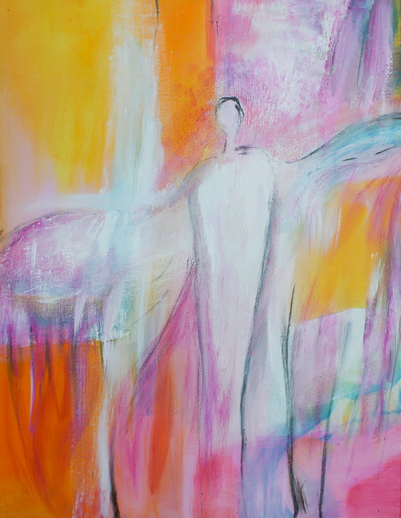 Engel der Weitsicht   60 x 75 cm   Acryl auf Leinwand
